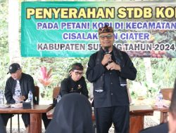 Ratusan Petani Kopi di Subang Terima Sertifikat STDB Kopi