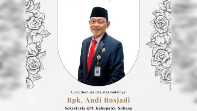 Innalillahi, Sekretaris KPU Subang Andi Rosjadi Meninggal Dunia