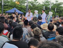 Ribuan Warga Sambut Duet Pimpinan Majalengka Baru