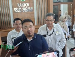 Jelang Dilantik, Bupati Subang Terpilih Reynaldy Lakukan Medical Check Up di RSUD Ciereng