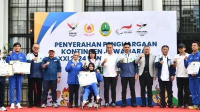 Hat-Trick Juara Umum PON, Pj Gubernur Jabar Apresiasi Atlet dan Kontingen PON XXI serta PEPARNAS XVII 2024