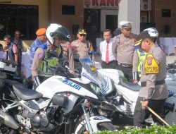 Jelang Operasi Ketupat Lodaya 2025, Kapolres Subang Cek Kesiapan Kendaraan Operasional