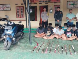 Polsek Kalijati Subang Amankan 9 Pelajar Diduga Pelaku Kekerasan Jalanan