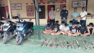 Polsek Kalijati Subang Amankan 9 Pelajar Diduga Pelaku Kekerasan Jalanan