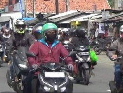 Jalur Pantura Ciasem Subang Dibanjiri Pemudik Sepeda Motor