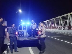 Cegah Kriminalitas, Polsek Patokbeusi Tongkrongi Jembatan Subang-Karawang