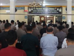 Polres Majalengka Gelar Shalat Ghaib Untuk Tiga Anggota yang Gugur di Way Kanan