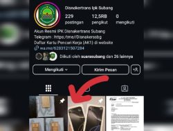 Dikuasai Hacker, Akun Medsos Disnakertrans Subang Give Away Emas Batangan dan IPhone