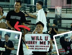 Sweet Moment, Anggota Polisi di Subang ‘Tembak’ Dokter Cantik dari Atas Ring Tinju