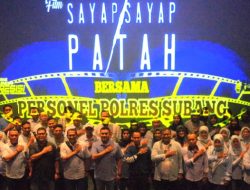 Tangkal Radikalisme, Polres Subang Gelar Nobar Film ‘Sayap-Sayap Patah 2’