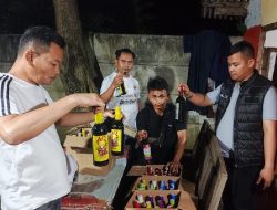 Gelar Operasi Penertiban, Polres Subang Sita 399 Botol Miras dan Lima Orang Diamankan