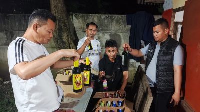 Gelar Operasi Penertiban, Polres Subang Sita 399 Botol Miras dan Lima Orang Diamankan