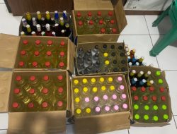 Saat KRYD, Polres Majalengka Amankan Ratusan Botol Miras dan Obat Keras Tanpa Izin