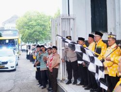 Sebanyak 299 Calon Jamaah Haji Kloter Terakhir Asal Subang Diberangkatkan