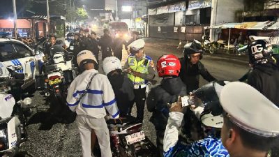 Operasi Gabungan, Polisi Amankan 5 Kendaraan dan Puluhan Knalpot Brong di Subang dan Pagaden