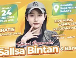 Sallsa Bintan Siap Guncang Amanda Mart Subang, Hadiah Umroh & Motor Menanti di Puncak SERBU!