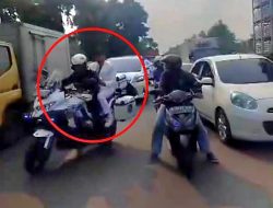 Satlantas Polres Bogor Tindak Motor Patwal Dishub yang Membonceng Dedi Mulyadi Tanpa Helm