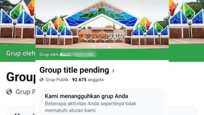 Grup Facebook Mendadak Hilang Massal! Admin Grup Subang Kelabakan! 
