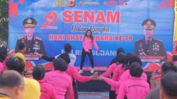 Sambut Hari Bhayangkara ke-79, Polres Subang Gelar Senam, Jalan Santai, Hingga Aksi Sosial