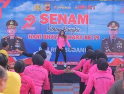 Sambut Hari Bhayangkara ke-79, Polres Subang Gelar Senam, Jalan Santai, Hingga Aksi Sosial