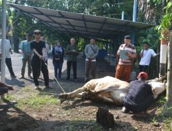 Perumda Tirta Rangga Subang Bagikan Daging Qurban ke Warga Sekitar Sumber Air