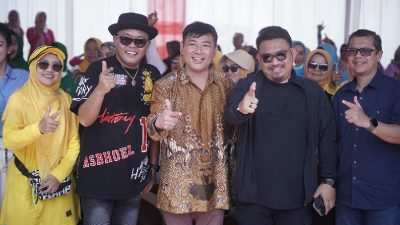 Kemeriahan Senam Sehat Bersama Ketua PKK di Tridjaya Pagaden Subang