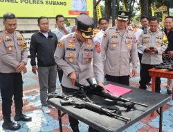 Cegah Penyalahgunaan, Polres Subang Gelar Pengecekan Senpi Personel