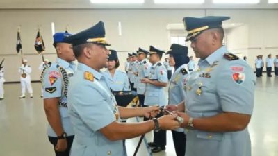 ‎Estafet Kepemimpinan di Lanud Sugiri Sukani, Letkol Yudisthira Resmi Jabat Danlanud  ‎