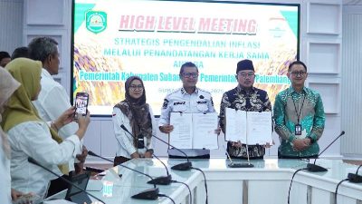 Kendalikan Inflasi, Pemda Subang–Pemkot Palembang Jalin Kerja Sama Strategis