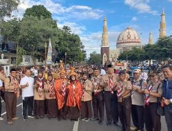 Ribuan Pramuka Majalengka Ramaikan Karnaval & Jelajah Negeri Anti Korupsi