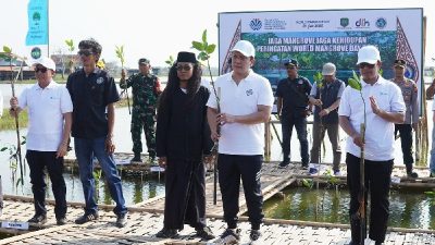 Wamen Lingkungan Hidup Tanam Mangrove di Pantura Subang untuk Atasi Sampah