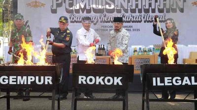 Bea Cukai dan Pemprov Jabar Musnahkan Ribuan Barang Ilegal di Purwakarta