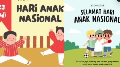 Unduh Gratis! 25 Poster Hari Anak Nasional 2025 untuk Media Sosial