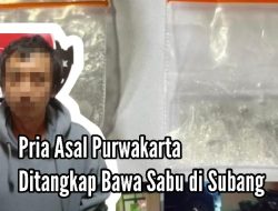 Digerebek di Kontrakan, Pria Asal Purwakarta Ditangkap Bawa Sabu di Subang