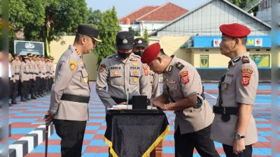 ‎Sertijab di Polres Majalengka, Kapolres Minta Pejabat Baru Fokus Tingkatkan Pelayanan