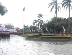 Meski Diguyur Hujan, Upacara Peringatan Hari Pramuka ke-64 Tingkat Kabupaten Majalengka Berlangsung Khidmat