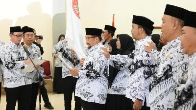 Aep Saepudin Dilantik jadi Ketua PGRI Subang. Ini Pesan Bupati Reynaldy
