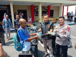 ‎Penuh Kebahagiaan, Polres Majalengka Serahkan Kendaraan Hasil Curian kepada Pemilik‎‎nya