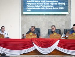 DPRD Subang Gelar Paripurna Bahas Desa dan Kepariwisataan