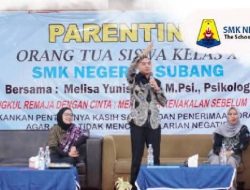 SMKN 1 Subang Gelar Seminar Parenting di Tengah Fenomena Kenakalan Remaja