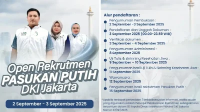 Pendaftaran Pasukan Putih DKI Jakarta 2025 Masih Dibuka, Ini Syarat dan Jadwal Rekrutmen