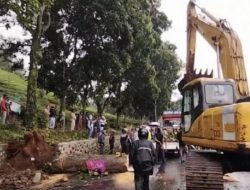 Evakuasi Pohon Tumbang di Ciater Subang, Tim Gabungan Kerahkan Alat Berat