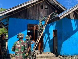 Yonif TP 809/NTM Wujudkan Rumah Layak Huni bagi Warga Kampung Wapoania