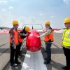 Anggota DPR RI Apresiasi Uji Terbang Perdana Drone Kargo Listrik DF-L100 di BIJB Kertajati Majalengka 