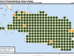 ‎BMKG: Waspada Hujan Lebat Disertai Petir di Sejumlah Wilayah Jawa Barat Hari Ini Termasuk Majalengka