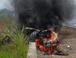 Mahasiswa UNPAD Jadi Korban Kecelakaan Mobil yang Terbakar di Cisumdawu Kemarin