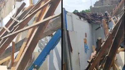 Kelas Ambruk di SMP 1 Pasundan Bandung, Enam Siswa Jadi Korban Luka