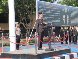 ‎Polres Majalengka Gelar Upacara Hari Pahlawan, Kapolres Ajak Anggota Teladani Semangat Perjuangan