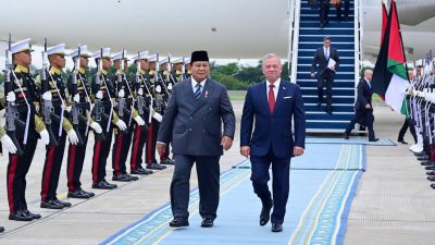 Presiden Prabowo Sambut Raja Yordania di Halim Perdanakusuma