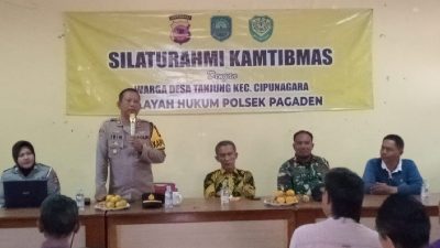 Cegah Potensi Kerawanan, Polsek Pagaden Subang Pimpin Deklarasi Damai Jelang Nataru